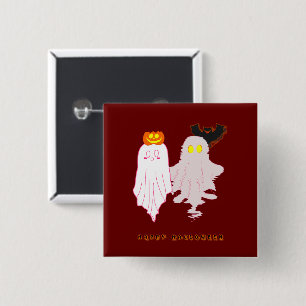 Badge Carré 5 Cm Bouton d'Halloween pour bébés mignon