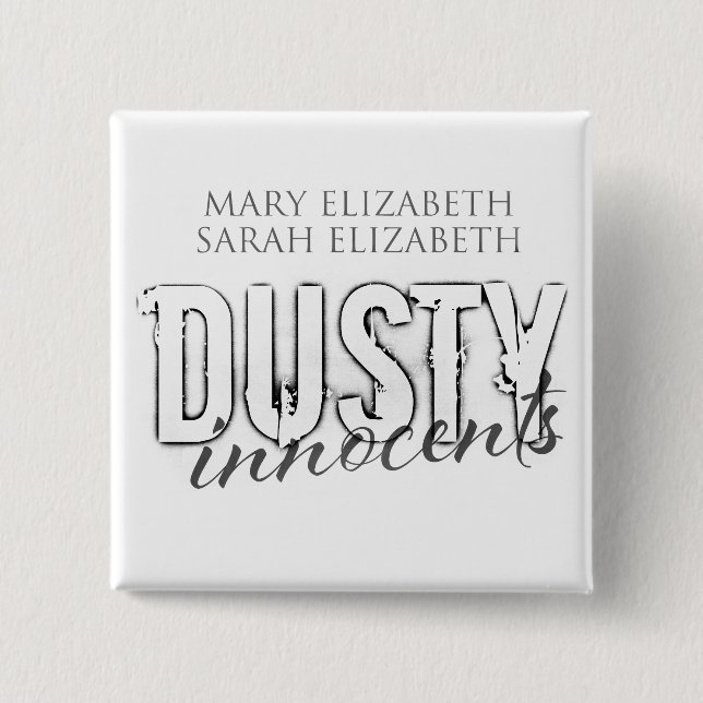 Badge Carré 5 Cm Bouton d'innocents (Devant)