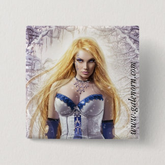 Badge Carré 5 Cm Bouton d'iris