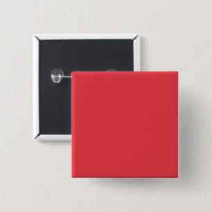 Badge Carré 5 Cm Bouton du Carré rouge tomate personnalisé
