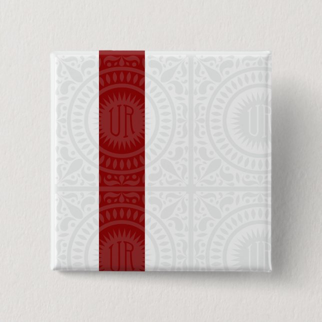 Badge Carré 5 Cm Bouton d'UrbanRiot JP1 (Devant)