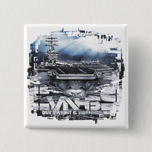 Badge Carré 5 Cm Bouton Dwight D. Eisenhower