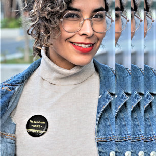 Badge Carré 5 Cm Bouton Finale Love Cat Bachelorette