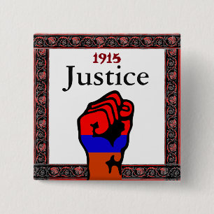 Badge Carré 5 Cm Bouton Génocide arménien