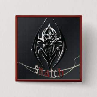 BADGE CARRÉ 5 CM BOUTON GRAPHIQUE DE THÈME DE CHERCHEUR