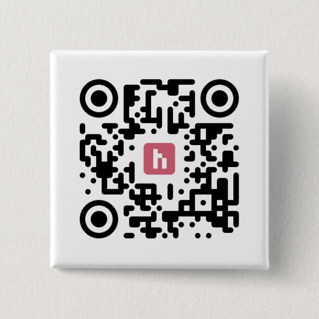 Badge Carré 5 Cm Bouton Holotag AR (Devant)