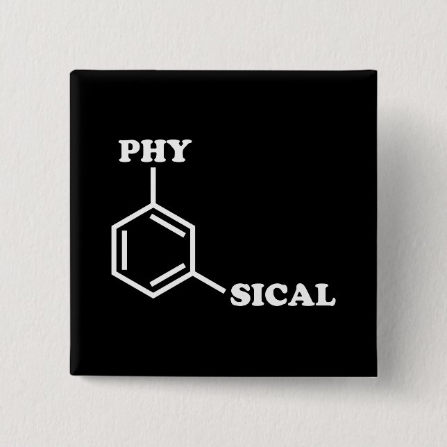 Badge Carré 5 Cm Bouton Humour métaphysique (Devant)