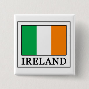 Badge Carré 5 Cm Bouton Irlande