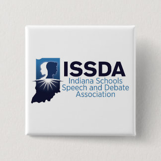 Badge Carré 5 Cm Bouton ISSDA