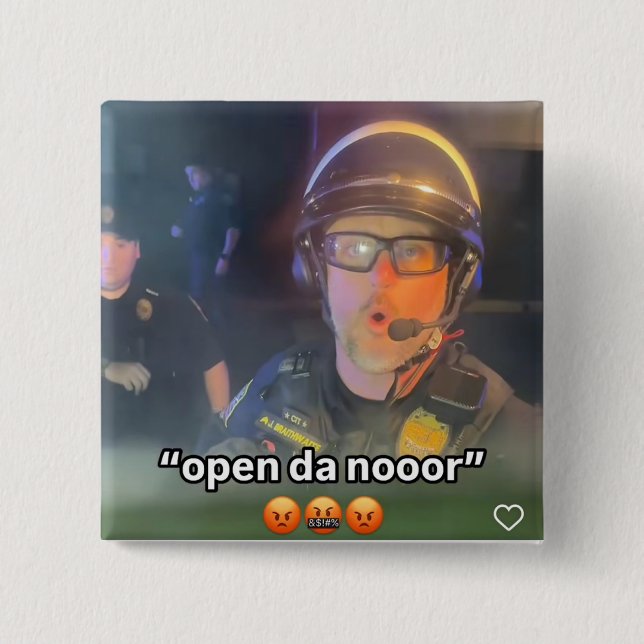 Badge Carré 5 Cm Bouton Jason (Devant)