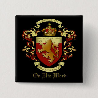 Badge Carré 5 Cm Bouton Jésus livre