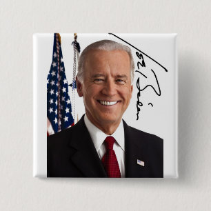 Badge Carré 5 Cm Bouton Joe Biden