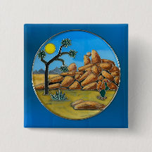 Bouton Joshua Tree - Fish Rock