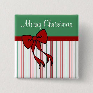 Badge Carré 5 Cm Bouton Joyeux cadeau de Noël