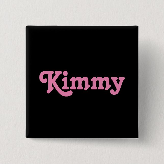 Badge Carré 5 Cm Bouton Kimmy (Devant)