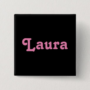 Badge Carré 5 Cm Bouton Laura