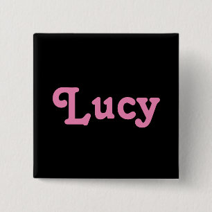 Badge Carré 5 Cm Bouton Lucy