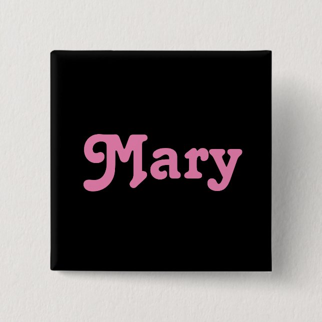 Badge Carré 5 Cm Bouton Marie (Devant)