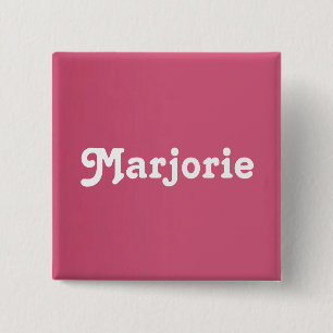 Badge Carré 5 Cm Bouton Marjorie
