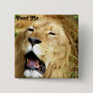 Badge Carré 5 Cm Bouton Me_ d'alimentation