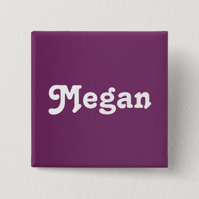 Badge Carré 5 Cm Bouton Megan (Devant)