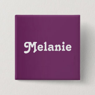 Badge Carré 5 Cm Bouton Mélanie