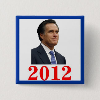 Badge Carré 5 Cm Bouton Mitt Romney 2012