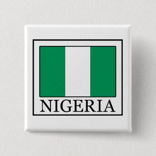 Badge Carré 5 Cm Bouton Nigeria