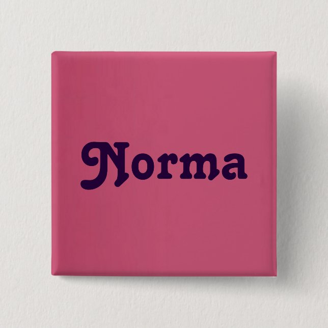 Badge Carré 5 Cm Bouton Norma (Devant)