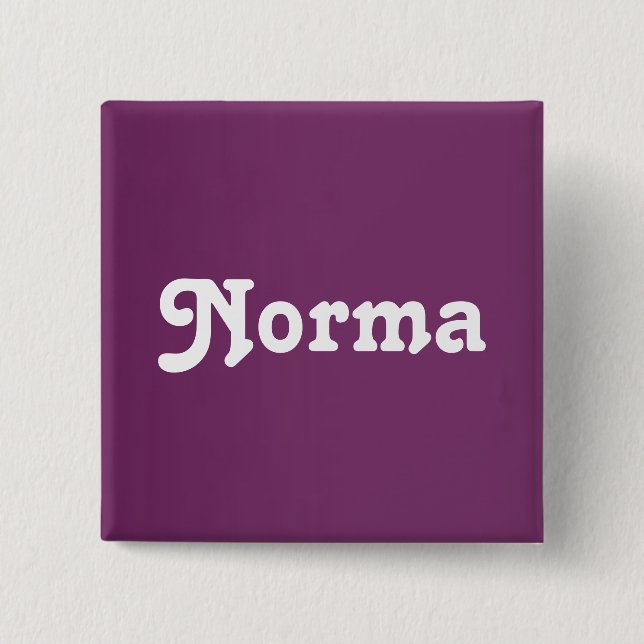 Badge Carré 5 Cm Bouton Norma (Devant)