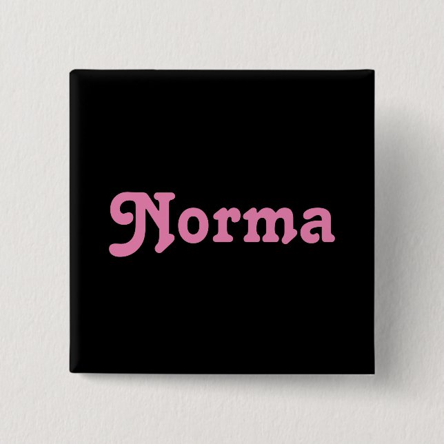 Badge Carré 5 Cm Bouton Norma (Devant)