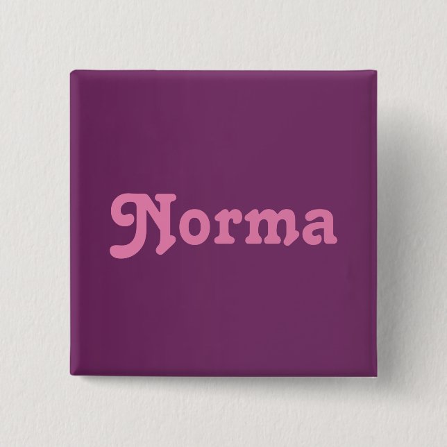 Badge Carré 5 Cm Bouton Norma (Devant)