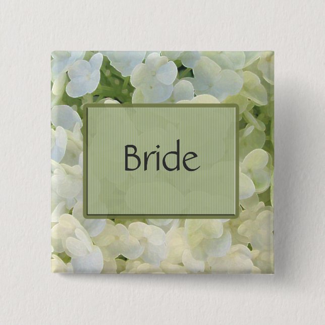 Badge Carré 5 Cm Bouton nuptiale fait sur commande (Devant)