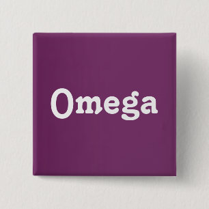 Badge Carré 5 Cm Bouton Oméga