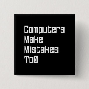 Badge Carré 5 Cm Bouton Ordinateurs à 0
