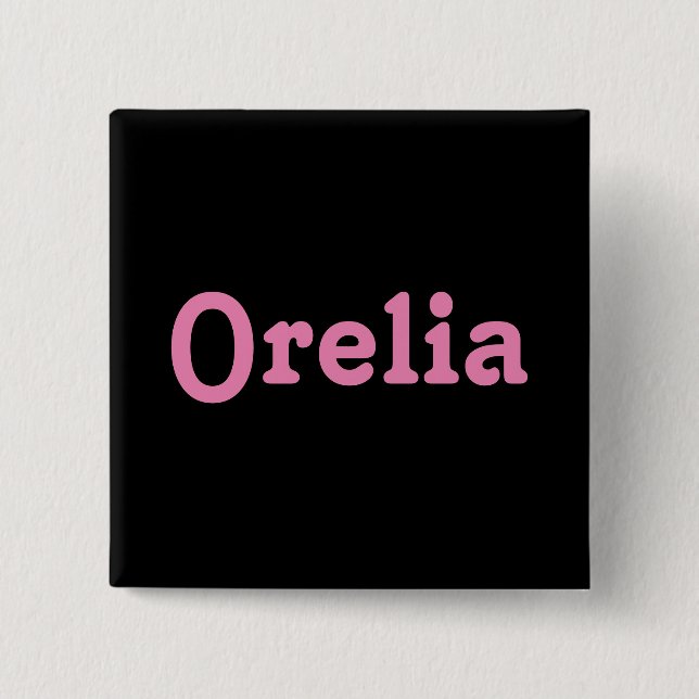 Badge Carré 5 Cm Bouton Orelia (Devant)