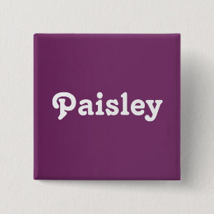 Badge Carré 5 Cm Bouton Paisley
