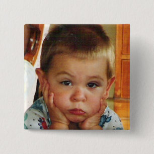 Badge Carré 5 Cm Bouton Personnalisé Carré Photo