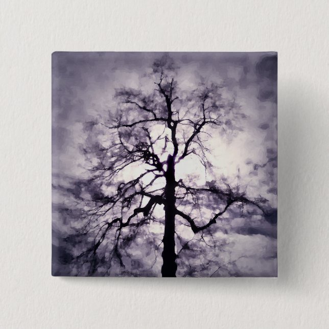 Badge Carré 5 Cm Bouton Phantastes (Devant)