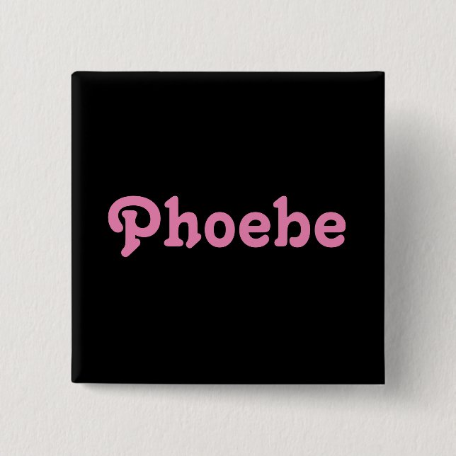 Badge Carré 5 Cm Bouton Phoebe (Devant)