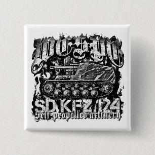 Badge Carré 5 Cm Bouton Pinback Wespe