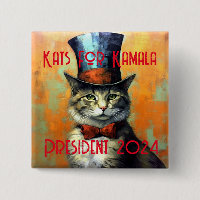 Bouton politique Kats For Kamala