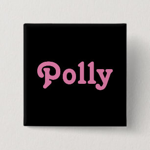 Badge Carré 5 Cm Bouton Polly