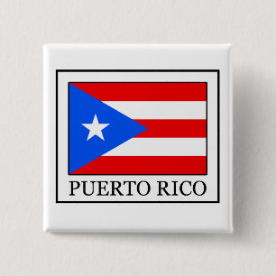 Badge Carré 5 Cm Bouton Porto Rico