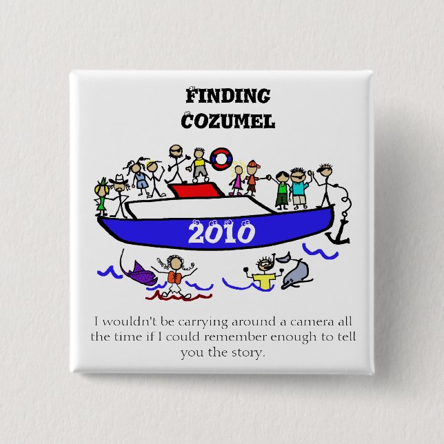 Badge Carré 5 Cm Bouton pour trouver les meilleures images (Devant)