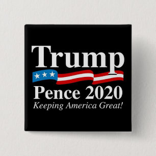 Badge Carré 5 Cm Bouton présidentiel des penny 2020 de Donald Trump