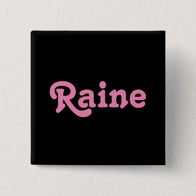 Badge Carré 5 Cm Bouton Raine (Devant)