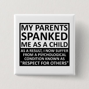 Badge Carré 5 Cm Bouton Respect pour les autres