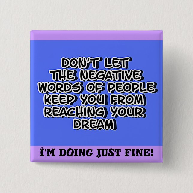 Badge Carré 5 Cm Bouton_Rêves (Devant)