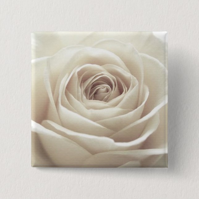 Badge Carré 5 Cm Bouton rose (Devant)